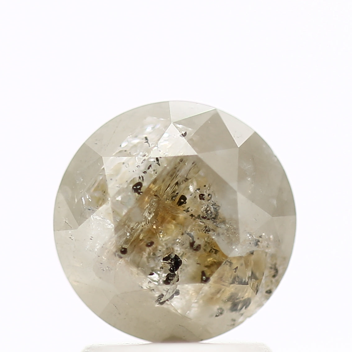 1.88 Carat Fancy Gray Round Shape Brilliant Cut Natural Loose Diamond